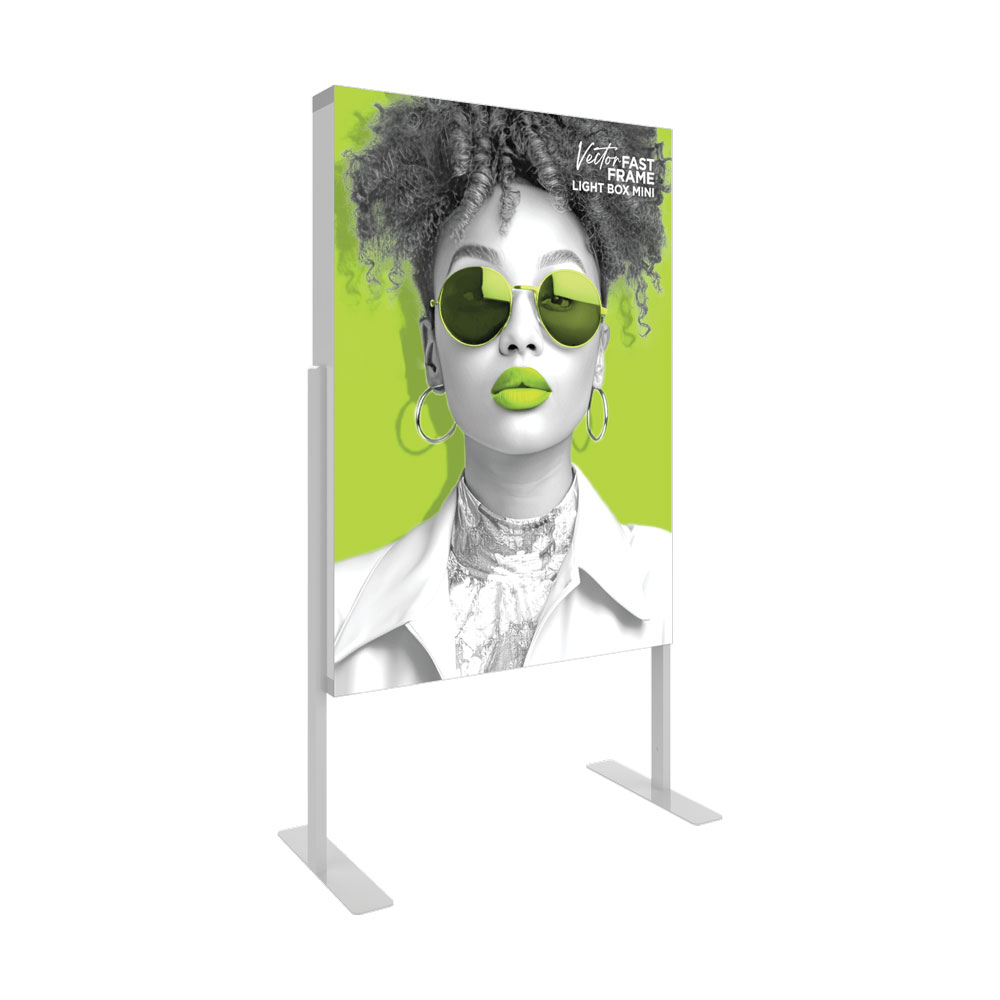 Back Lit Fast Frame Fabric Mini Banner Stand