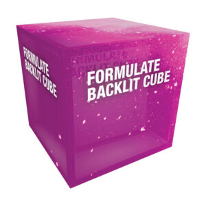 Back Lit Printed Stacking Cube Displays