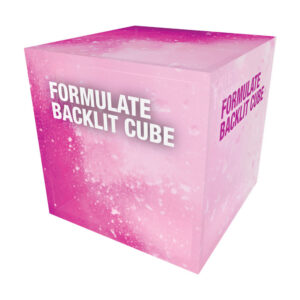 Back Lit Printed Stacking Cube Displays