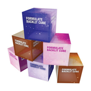 Back Lit Printed Stacking Cube Displays