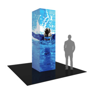 Square Back Lit Graphic Tower 02