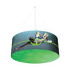 Round Back Lit Hanging Trade Show Signs